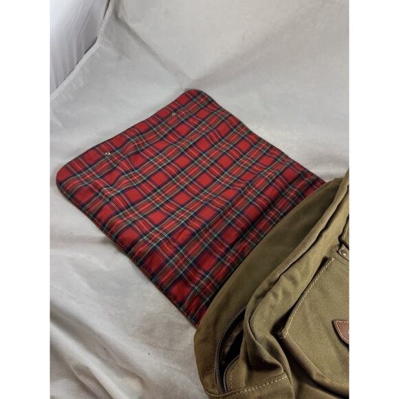 Canvas Trail Sac Shoulder Bag Leather Trim Invicta Watches Promo Vintage 1970s - Picture 2 of 11